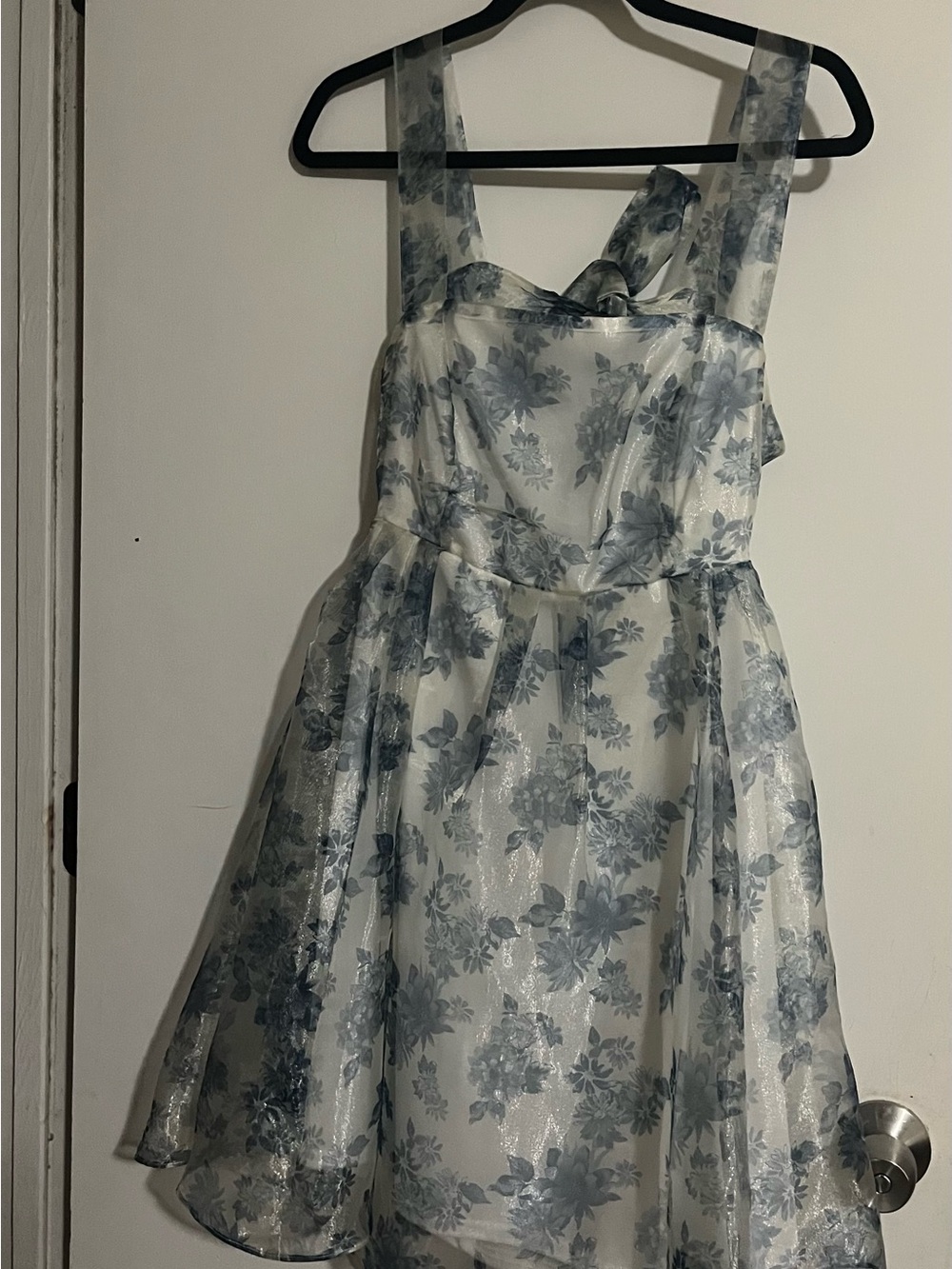 Altar'd State Blue Floral Organza Girls' Party Dress